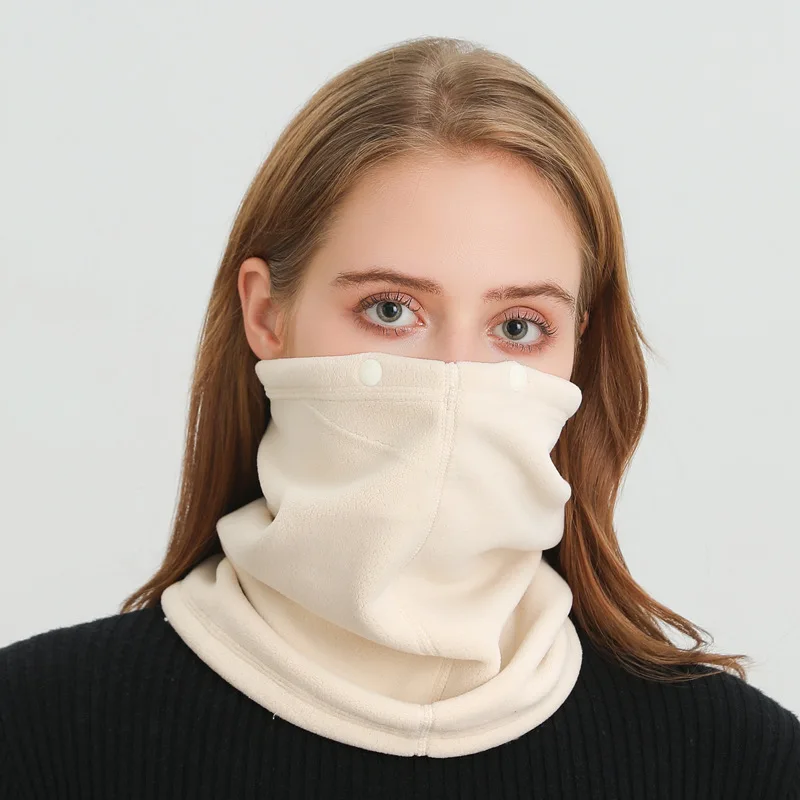 Cycling Buff Neck Warmer - Foulard polaire épais pour l'hiver, Bandana