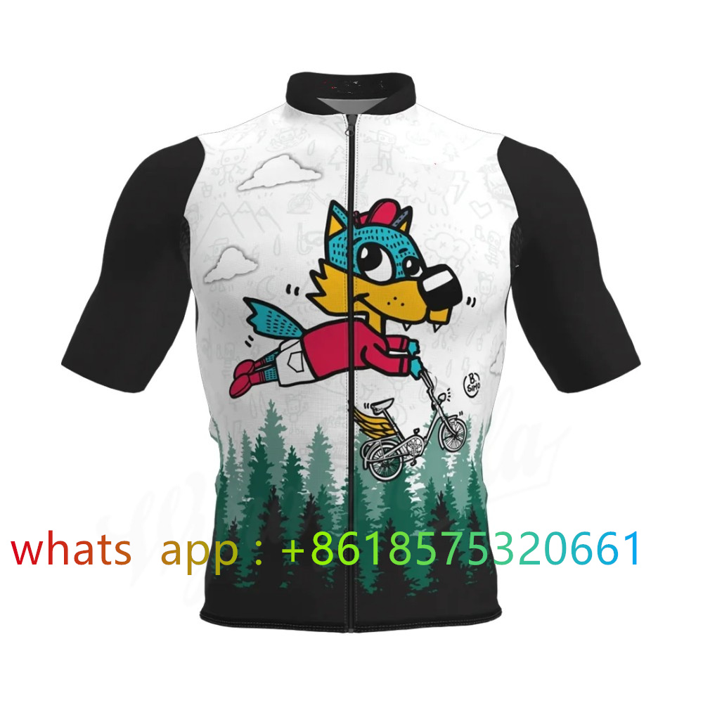 Cycling Gear Kids - Maillot de cyclisme respirant pour enfants,