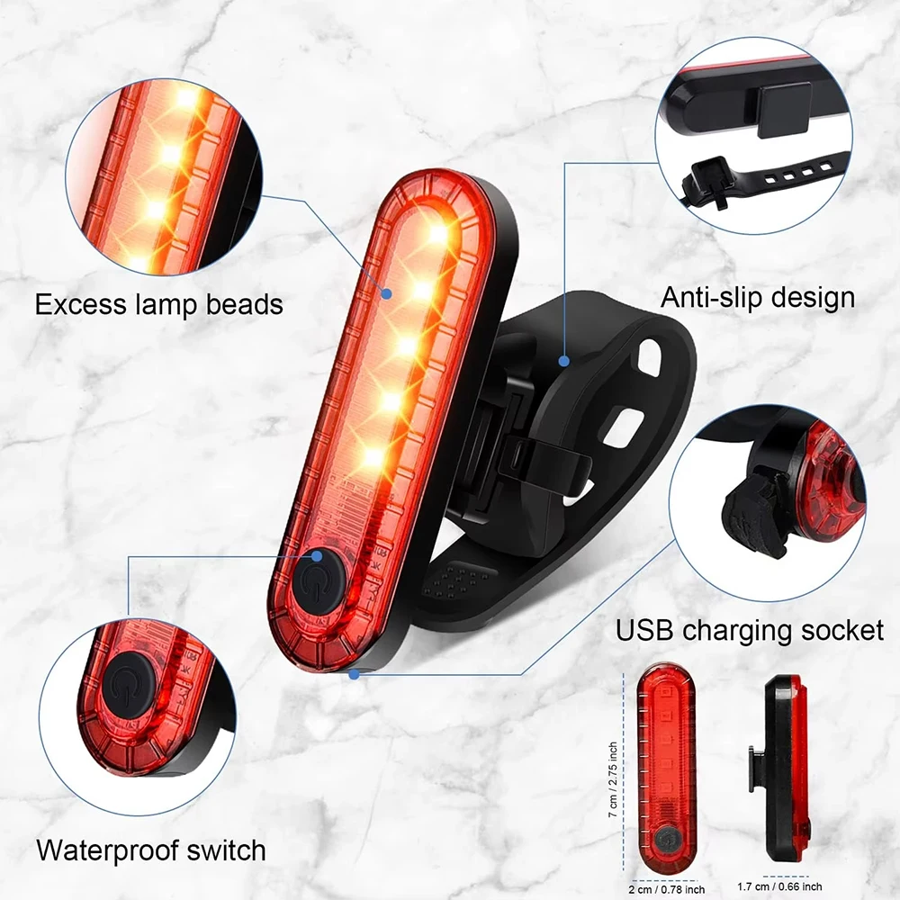 Feu arrière de vélo Rechargeab - Bicycle Helmet avis et prix